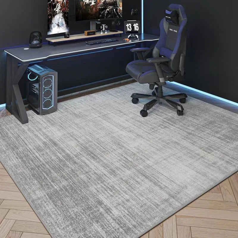 tapis gris moderne doux rectangulaire salon chambre maison décoration intérieure intérieur épuré