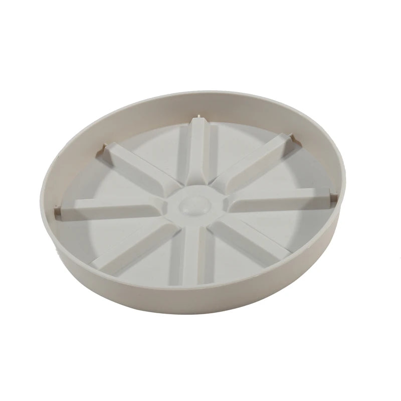 assiettes jardinage modernes plastique vert foncé gris blanc rayons opaques multifonctionnelles