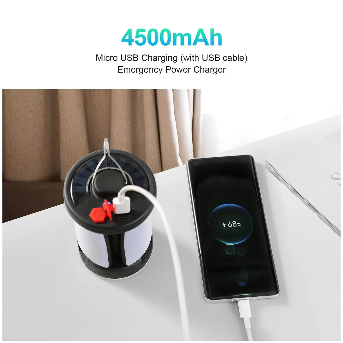 lampe camping rechargeable led portable usb emergency soft light moderne pratique