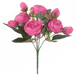 bouquets fleurs artificielles pivoines soie rose clair blanc violet rouge orange romantique extérieur mariage