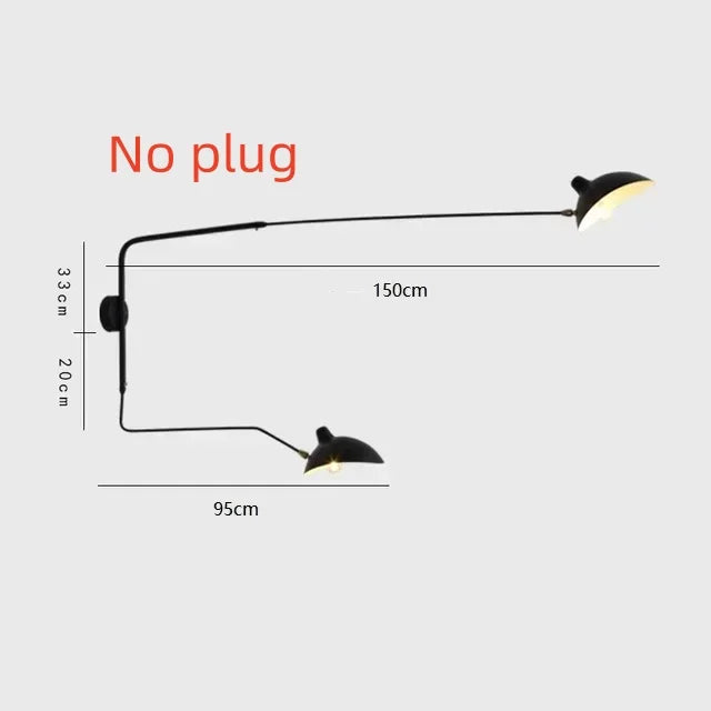 lumière suspension moderne noir doré têtes têtes 6000K 3000K