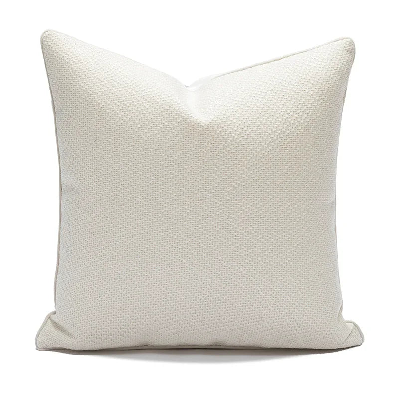 coussin vert olive rayures moderne décoration intérieure blanc motif géométrique noir plissé