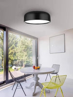 lampe moderne noir blanc circulaire acrylique led certifiée ccc cqc ul vde