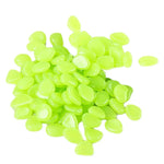 décoration extérieure galets lumineux bleu vert modernes semi translucides 300pcs