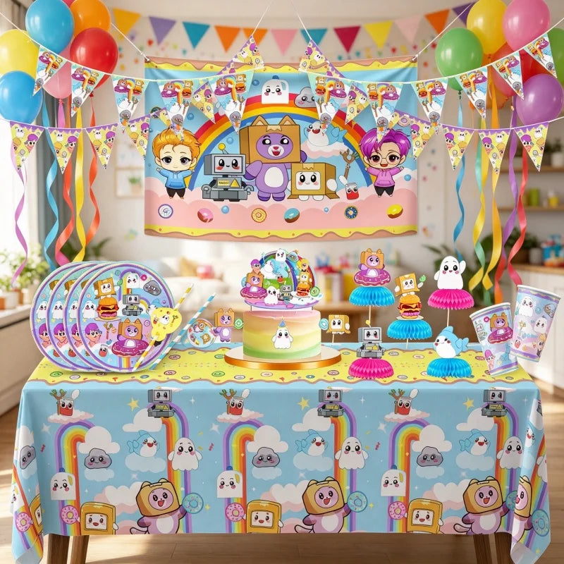 accessoires fête anniversaire noël mariage saint valentin baptême papier dessins animés bleu jaune