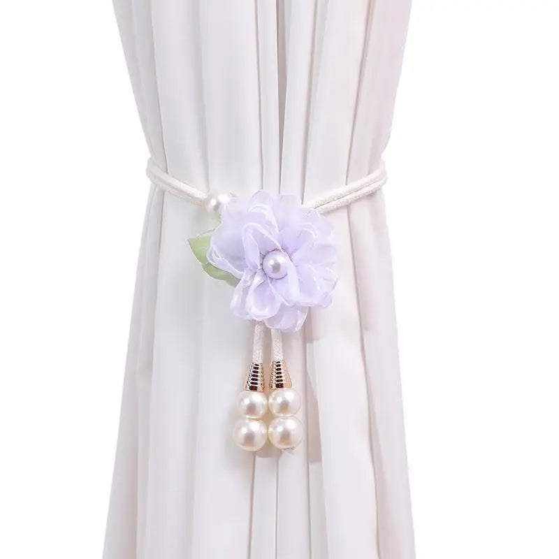 ruban fenêtre fleuri décoratif violet noir blanc rose vert élégant multifonction fixe