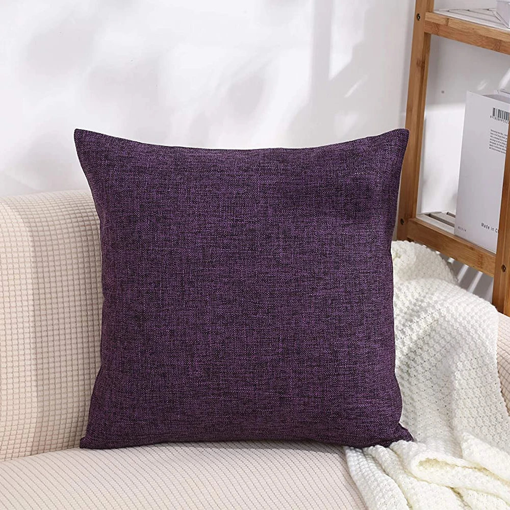 coussins carrés lin modernes bleu gris rose jaune décor intérieur extérieur sofa voiture