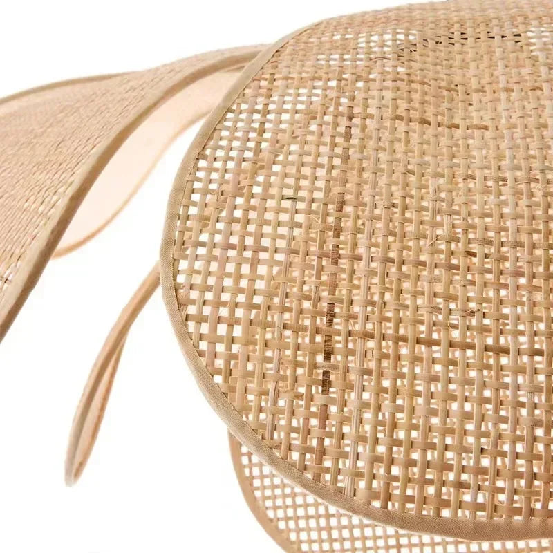 lampe suspendue tissée wicker naturelle salon chambre moderne artisanale lumière chaîne métallique