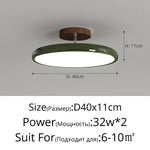 lampe led moderne minimaliste rond fer marron vert beige variable sans télécommande