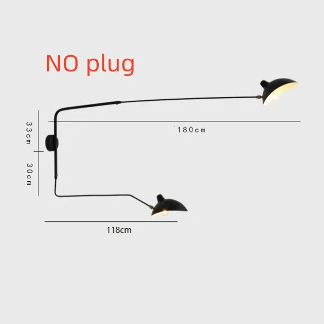 lumière suspension moderne noir doré têtes têtes 6000K 3000K