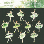 miniatures danseuses ballet tutus colorés coiffures élaborées clips scrapbooking diy