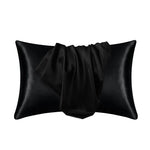 taie d'oreiller satin rose clair housse coussin moderne cheveux beauté sommeil nuit