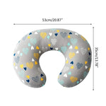 coussin voyage ergonomique forme coton motif fleurs animaux voyage confort bébé enfant