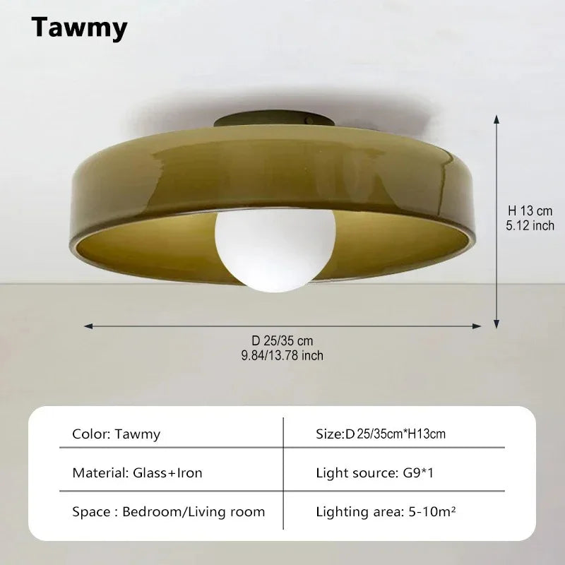 lampe led moderne vert jaune noir blanche adhésive rond lisse opaques chambre salon