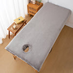 couverture massage bleu marine uni douce taille 180x80cm moderne confortable tranchant cou inclusion