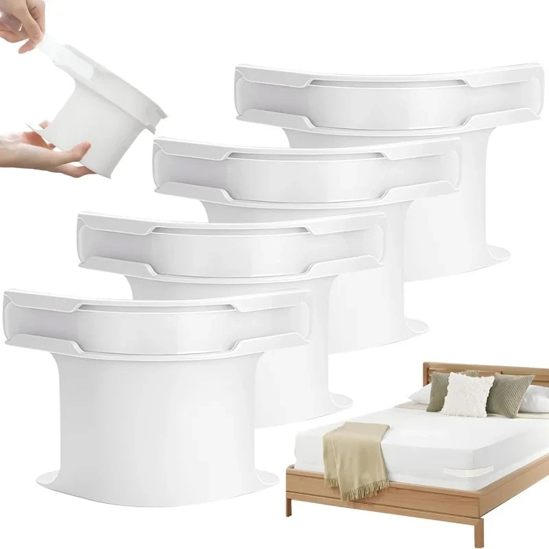 fixateurs draps adhésifs blanc gris minimaliste modernes sangles clips lit chambre maison robustes durables