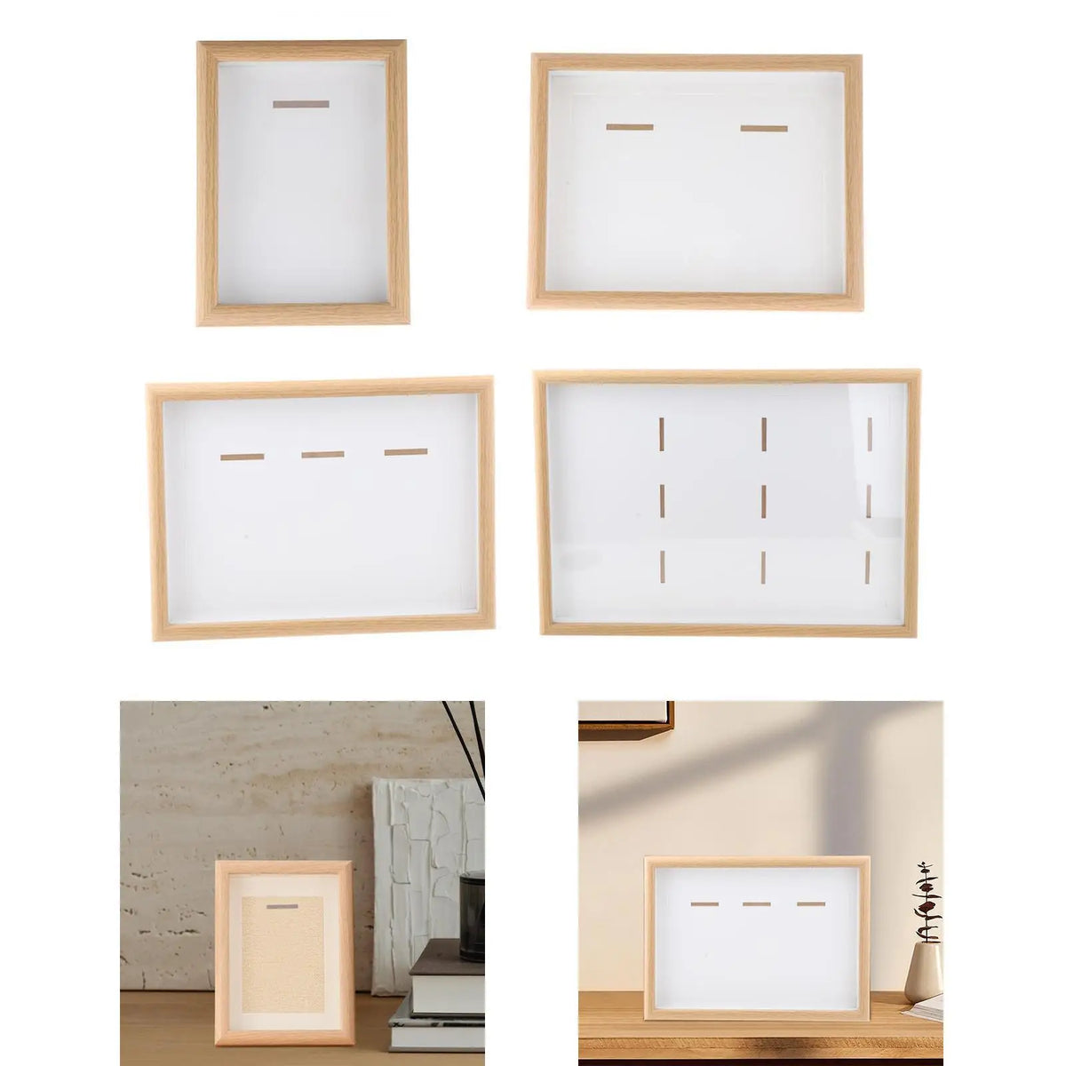 cadre photo bois moderne médailles récompenses sportives décoration triathlon natation football blanc