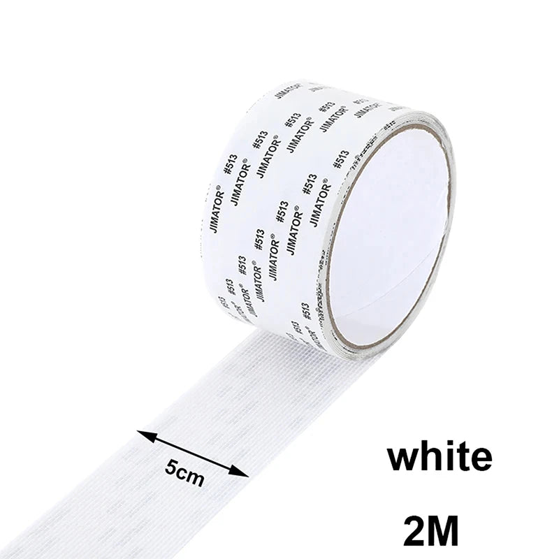 ruban adhésif mailles anti insectes coton polyester pratique gris 5cm large 2m longueur fixations