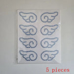 sticker decoratif ailes ange strass blanc rose bleu argent adhésif élégant décoration diy cadeau