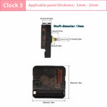 kits horlogers aiguilles quartz noir or vert blanc industriels utilitaires fixations incluses aiguilles heures