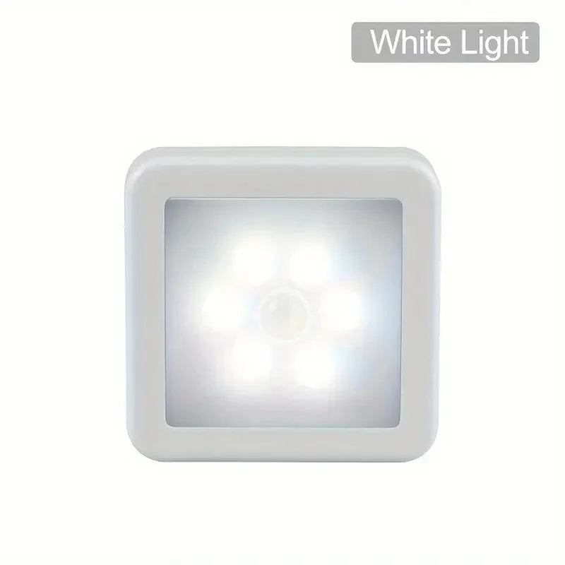 lampe led moderne adhésive rectangle blanc flux lumineux faible veilleuse intelligente contrôlée mouvement sensorielle