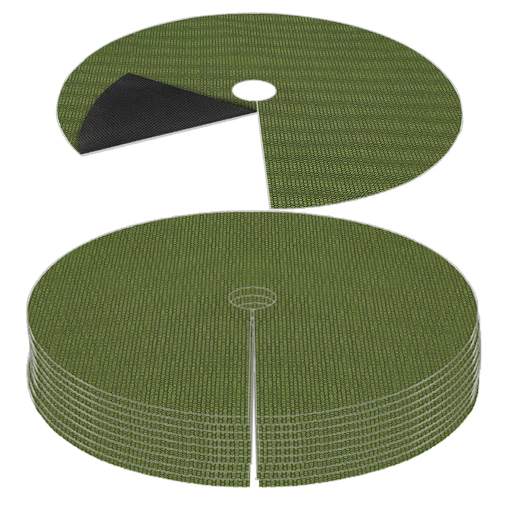 coussin d'arbre fibre végétale maille hexagonale 42cm 52cm 60cm 82cm 100cm vert olive moderne