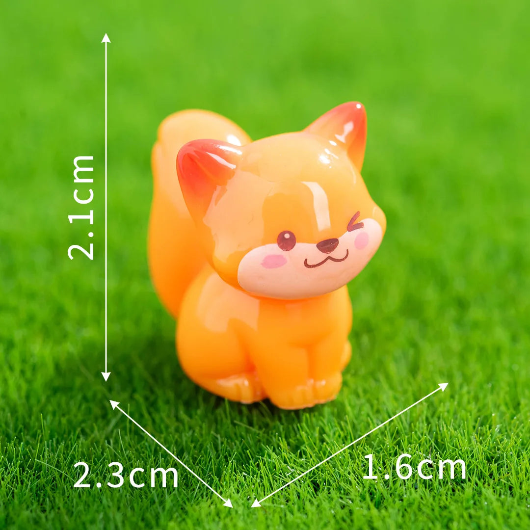 figurines chats orange résine cartoon décoration maison jardin poupées accessoire miniature collectionnéestituição: solution fournie