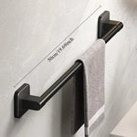 porte serviettes auto adhésifs barres rangement murales noir lisses sans percer modernes 50cm 40cm