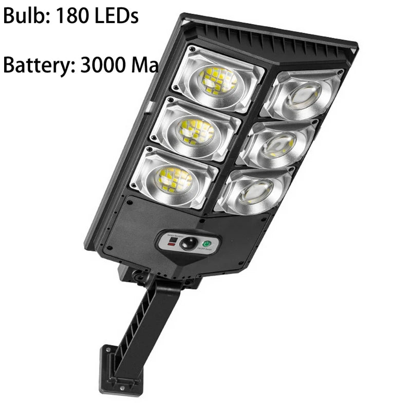 lampe rue led solaire détecteur mouvement moderne sans fil 10000 lumens