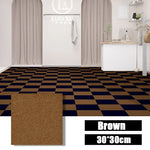 tapis auto adhésif carré 30x30 cm texture tissée sol intérieur maison moderne décoratif