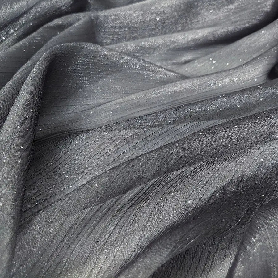 tulle paillettes dorées bleu nuit noir translucide élégant mariage robe jupes cérémonie glamour polyester