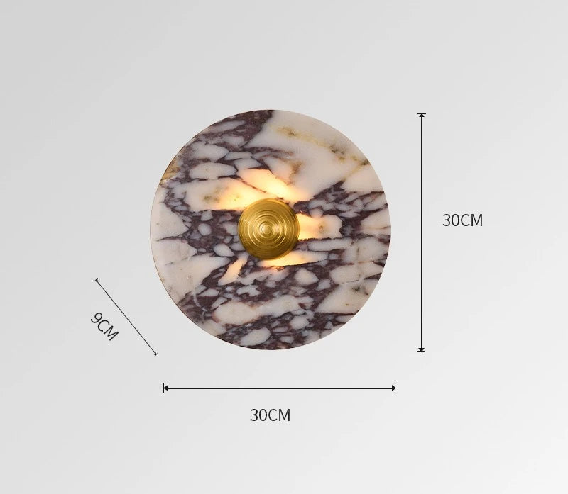 applique murale led marbre moderne blanc noir beige intérieur salon chambre chevetalley