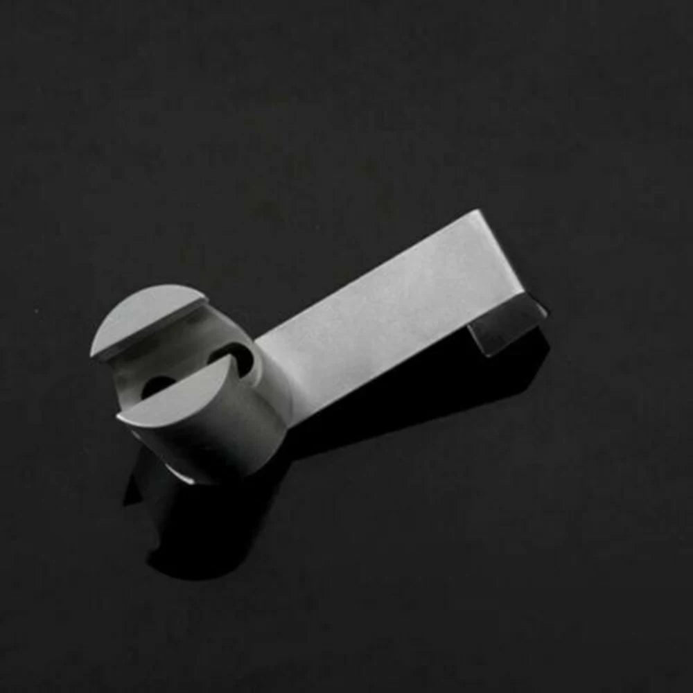 support barre douche argenté surface lisse moderne fixation murale vis chevilles