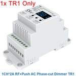 interrupteur lumière blanc moderne variateur rf push triac dimmer ac phase cut 240w pwm