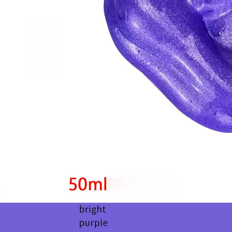 peinture acrylique dorée brillante effet métallique moderne 50ml 100ml bouteille pinceau bocal