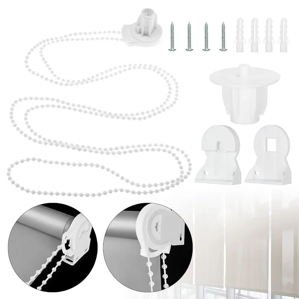 Kit fixation stores roulants blanc moderne rondelles vis câble 25mm 38mm