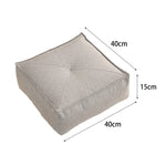 coussin sol orange gris minimaliste cuir aspect mat lavable moderne adultes
