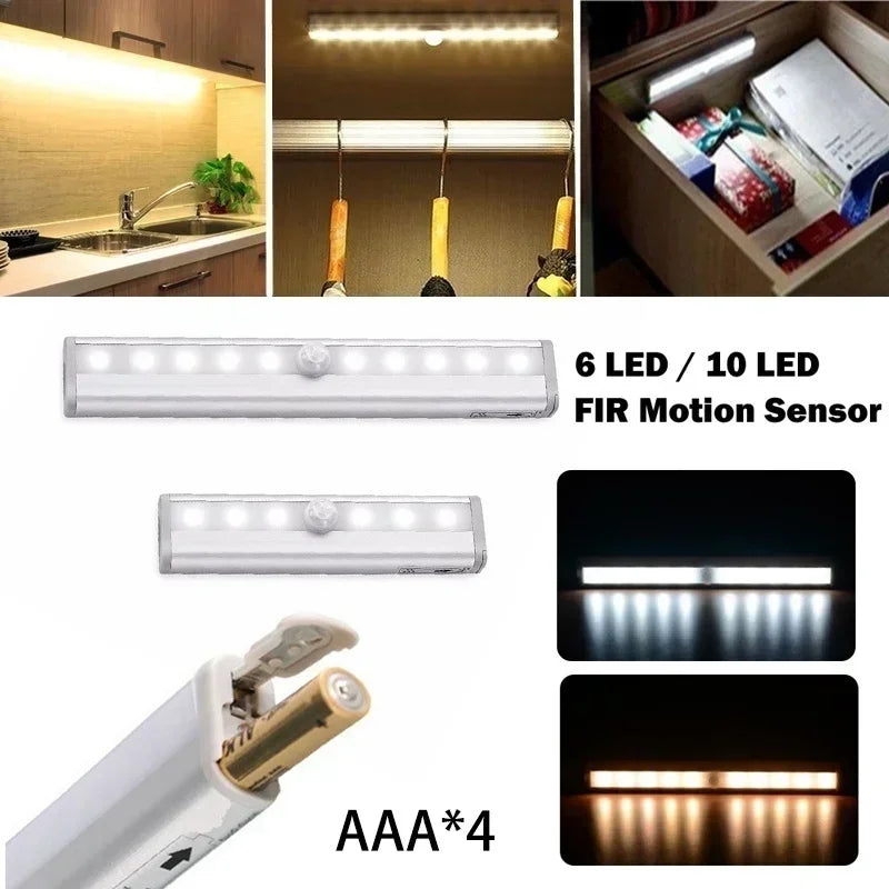 lampes led détecteur mouvement adhésif aimant moderne minimaliste batteries aaa