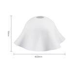 abat jour blanc moderne tringle 215mm 42mm 270mm 140mm 270mm 110mm doux opaque