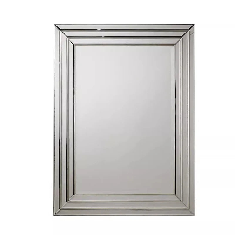miroir argenté classique rayures horizontales vertical decoration chambre salon