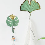 porte clés feuilles dorées moderne vert ornemental décoration chambre vert doré