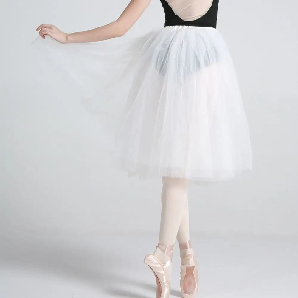 jupe tutu blanc noir tulle classique danseuse mi mollet junior polyester élastiqueSizeMode50CM60CM70CM