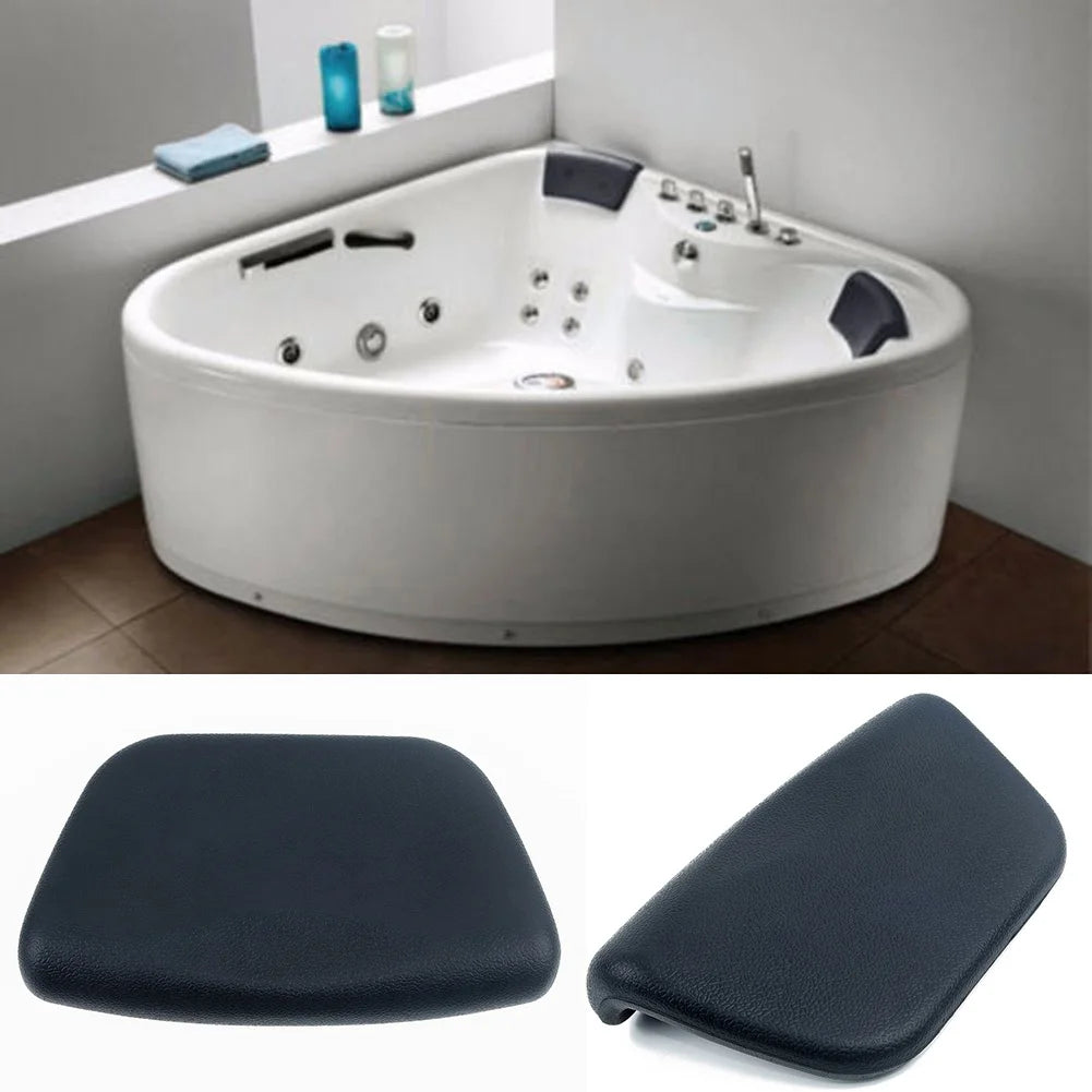 coussin bain blanc moderne imperméable oreillettes baignoire spa confort tête cou