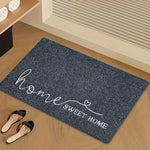 tapis d'entrée moderne rayé noir blanc rose antidérapant polyester