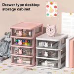 organisateur moderne rose clair transparent tiroirs plastique respectueux environnement multifonctionnel