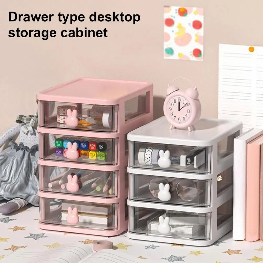 organisateur moderne rose clair transparent tiroirs plastique respectueux environnement multifonctionnel