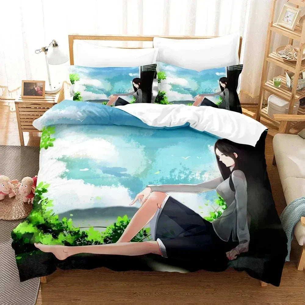 Parure de lit douce en polyester pour chambre