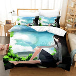 Parure de lit douce en polyester pour chambre