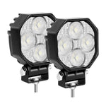 lampe travail led noir 16w ip67 spot flood 30000h robuste
