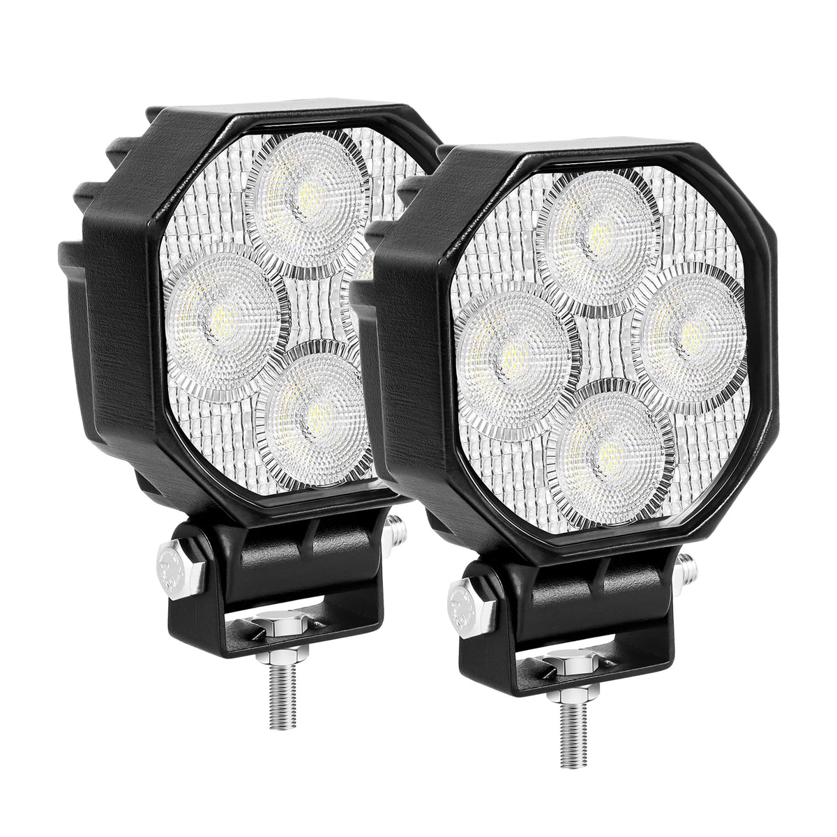 lampe travail led noir 16w ip67 spot flood 30000h robuste